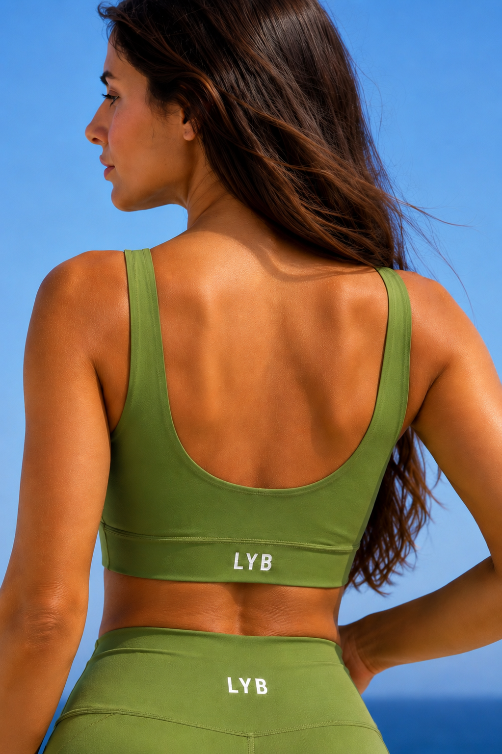 Aura matcha green top