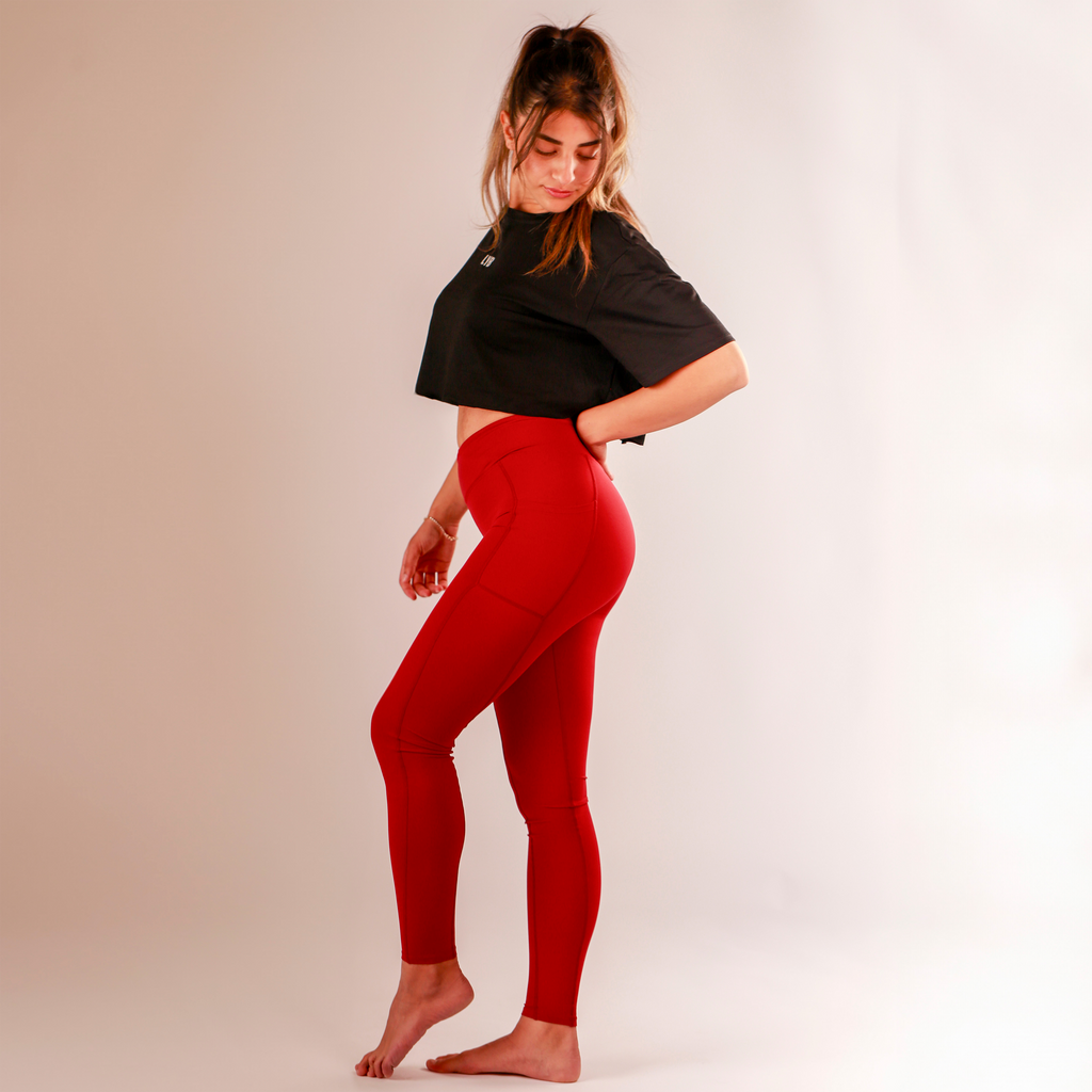 טייץ Rise אדום יין
